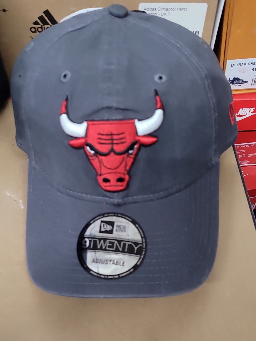 New Era Chicago Bulls Gray 9TWENTY Adjustable Cap